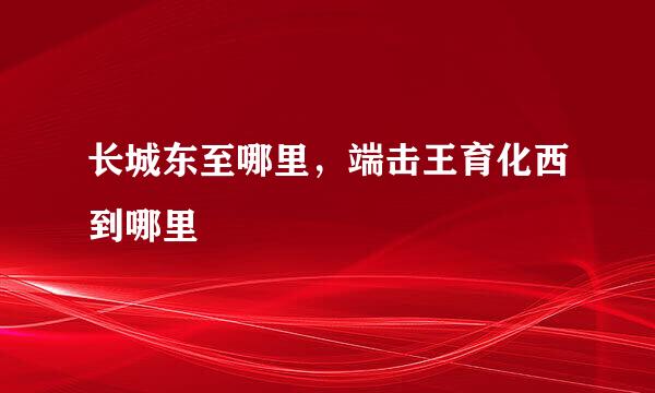 长城东至哪里，端击王育化西到哪里