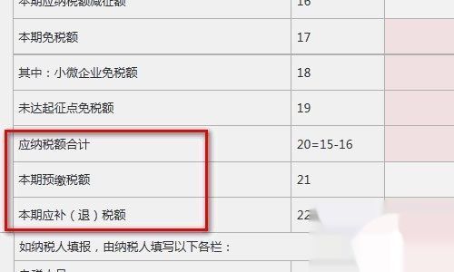 小规模纳税人的增值税纳税申报表如何填写？？