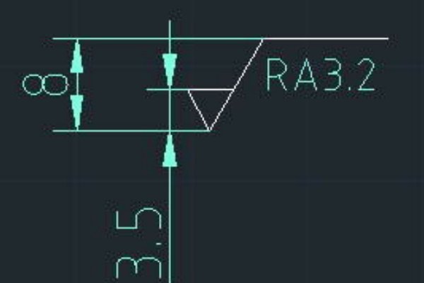 cad粗糙度符号怎么标注