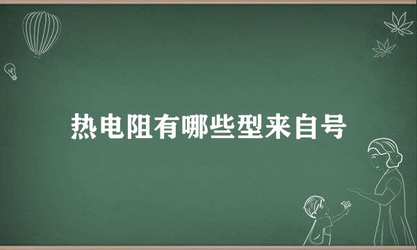 热电阻有哪些型来自号