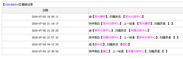 苏通快运两单号查询镇江送货1001906510电话