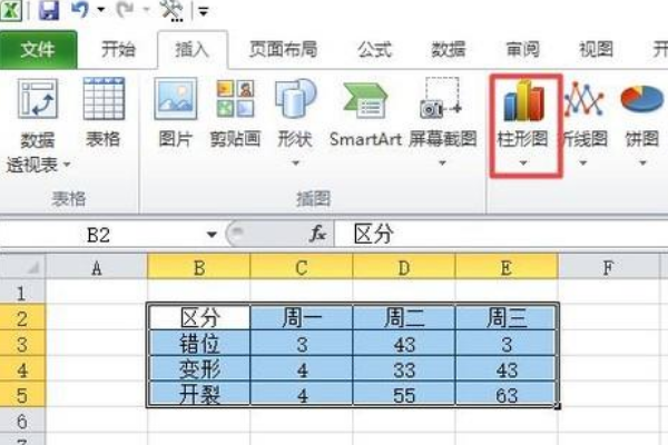 如何用exc来自el柱状图对比两组数据