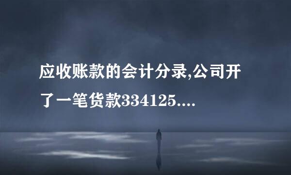 应收账款的会计分录,公司开了一笔货款334125.76，收回金额334124.76，会计分录该怎么做？谢谢！来自