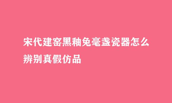 宋代建窑黑釉兔毫盏瓷器怎么辨别真假仿品