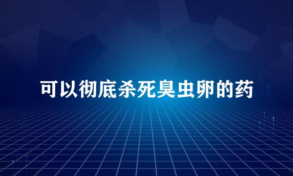 可以彻底杀死臭虫卵的药