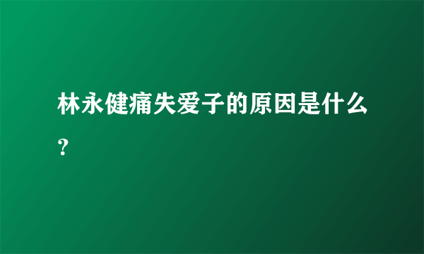 林永健痛失爱子的原因是什么？