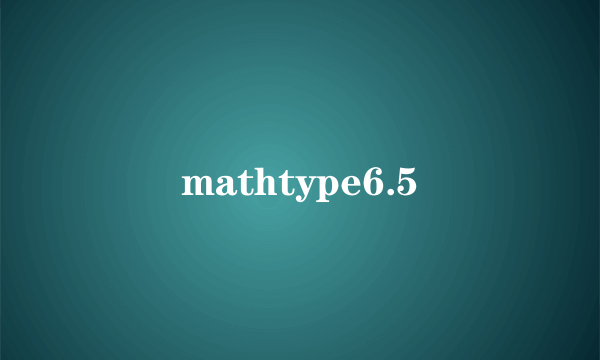 mathtype6.5