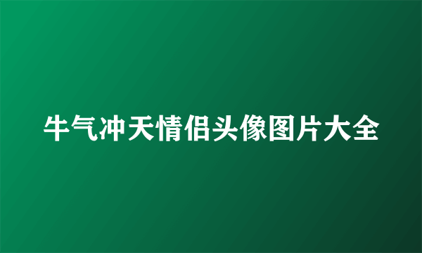 牛气冲天情侣头像图片大全