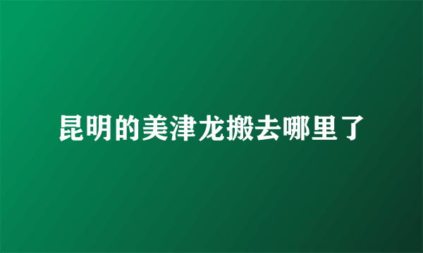 昆明的美津龙搬去哪里了