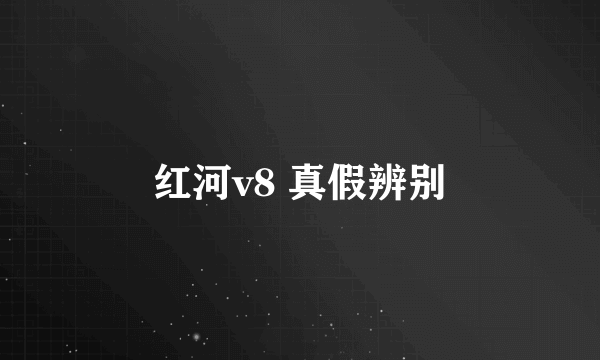 红河v8 真假辨别