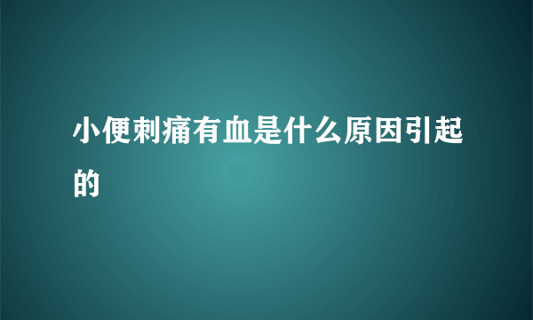 小便刺痛有血是什么原因引起的