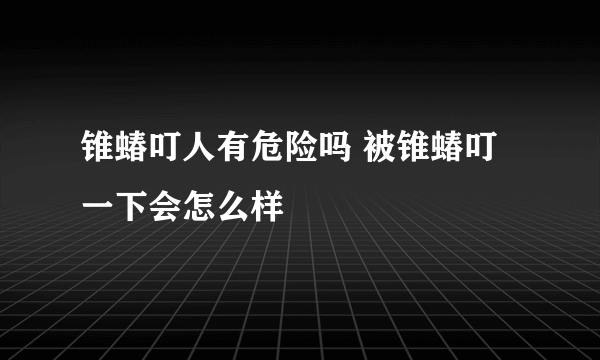 锥蝽叮人有危险吗 被锥蝽叮一下会怎么样