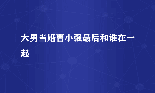 大男当婚曹小强最后和谁在一起