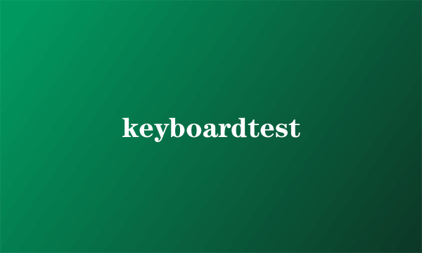 keyboardtest