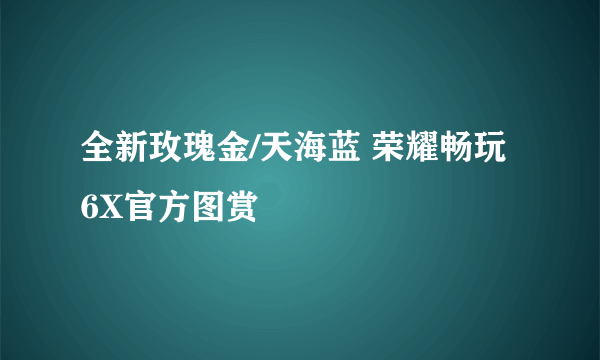 全新玫瑰金/天海蓝 荣耀畅玩6X官方图赏