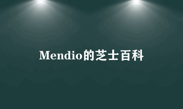 Mendio的芝士百科