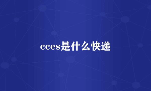 cces是什么快递