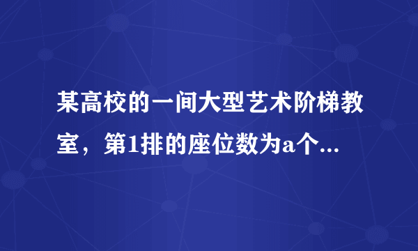 某高校的一间大型艺术阶梯教室，第1排的座位数为a个从第2排开始，每一排都比前一减少b个座位。 已知第6排有50个座位，第11排座位数是第21排座位数的2倍，求a b的值？ 
若该艺术阶梯教室共有座位21排，该校有次学术报告会预计有800人参加，问可否安排在这艺术阶梯教室内进行？