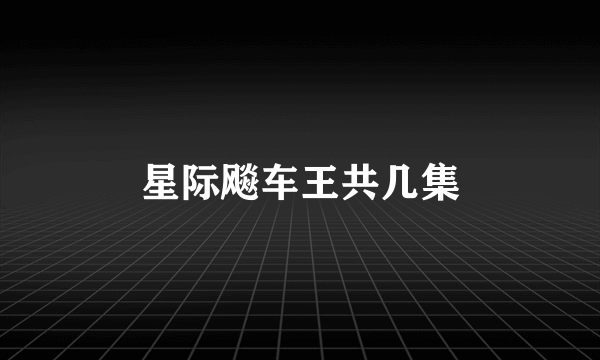 星际飚车王共几集